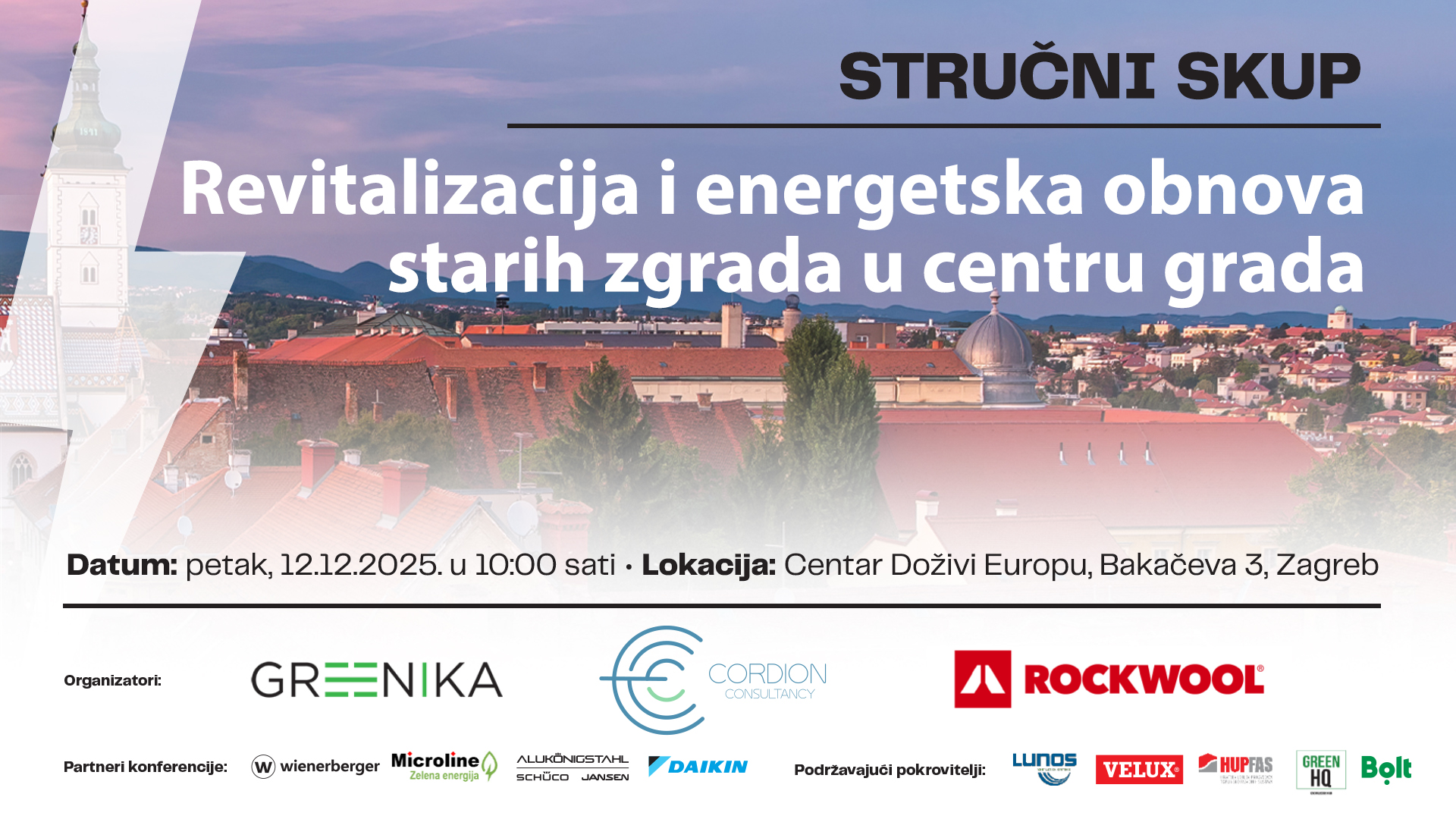 Stručni skup - Revitalizacija i energetska obnova starih zgrada u centru grada
